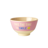 Small Melamine Bowl - Pink - Smiley®
