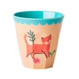 Melamine Kids Cups in Pink Farm Prints - Medium - 6 pcs. in Gift Box