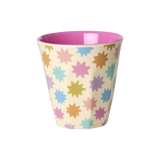 Melamine Kids Cups in Fun Fair Pink Prints - Small - 6 pcs. in Gift Box -