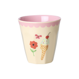 Melamine Kids Cups in Fun Fair Pink Prints - Small - 6 pcs. in Gift Box -