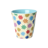 Melamine Kids Cups in Fun Fair Mint Prints - Small - 6 pcs. in Gift Box -