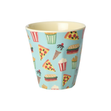 Melamine Kids Cups in Fun Fair Mint Prints - Small - 6 pcs. in Gift Box -