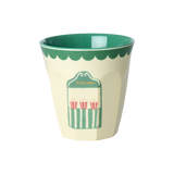Melamine Kids Cups in Fun Fair Mint Prints - Small - 6 pcs. in Gift Box -