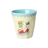 Melamine Kids Cups in Fun Fair Mint Prints - Small - 6 pcs. in Gift Box -