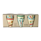 Melamine Kids Cups in Fun Fair Mint Prints - Small - 6 pcs. in Gift Box -