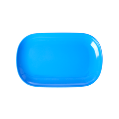 Small Melamine Rectangular Plate - Sky Blue