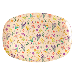 Melamine Rectangular Plate | Wild Flower Print