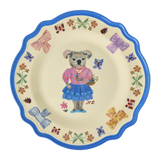 Vintage Dinner Plate - Blue - Nathalie Lété Print