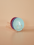 Flower Side Plate - Dark Fuchsia Color