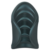 Man Wan Starter Travel Size Silicone Vibrating Masturbator-Pine Grey