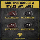 The Ultimate Concealed Carry CCW Leather Gun Belt - Made in USA - Lifetime Warranty