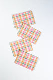 Marguerite Plaid Cocktail Napkin, Set of 4