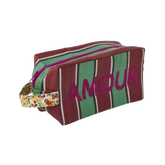 Recycled Plastic Toiletry Bag - Multicolor - Embroidery Print