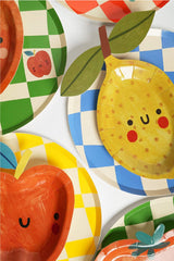 Little Chef Checkered Paper Plates (x 12)