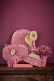 Melamine Rectangular Plate | Pink Marrakesh Print