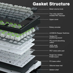 F75 Pro Gasket Mounted Wireless Gaming Mechanical Keyboard