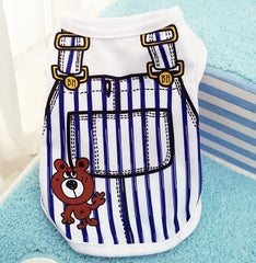 Summer Cartoon Dog Shirt – Soft & Breathable Pet T-Shirt for Small Dogs