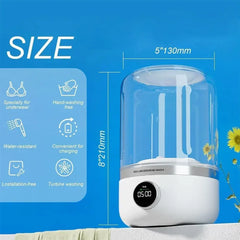 Kablosuz Mini Çamaşır Makinesi 1L – İç Çamaşırı & Çorap Yıkama Kovası