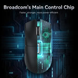 Tri-Mode Connection 2.4GHz/Wired/Bluetooth PAW3311 22000DPI 400IPS RGB PC Gaming Mouse