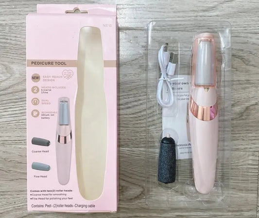 Rechargeable Electric Callus Remover – Cordless Foot File for Dry, Coarse Skin on Heels – Smooth Feet Tool for Women & Men