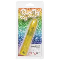 Sparkle Mini Vibe | 3-Speed Waterproof Bullet Massager - Yellow Glitter