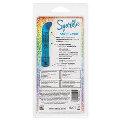 Sparkle Mini G-Vibe | 3-Speed Waterproof G-Spot Massager - Blue Glitter