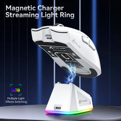 Tri-Mode Connection 2.4GHz/Wired/Bluetooth PAW3311 22000DPI 400IPS RGB PC Gaming Mouse