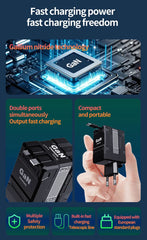 Xiaomi 120W USB-C Fast Charger – GaN Technology, Dual Port, PD3.0, Foldable Travel Adapter