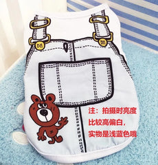 Summer Cartoon Dog Shirt – Soft & Breathable Pet T-Shirt for Small Dogs