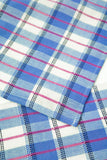 San Andres Gingham Blue & White Table Runner