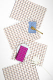 San Lucas Plaid White & Orange Placemat
