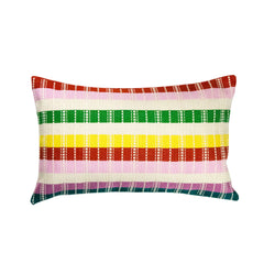 Santiago Rainbow Grid Pillow