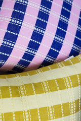 Santiago Grid Pillow - Butter
