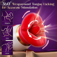 Clitoris Sucking Vibrator for Women | Tongue Licking, Vacuum Stimulator, Adult Sex Toy