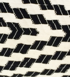 Almolonga Zig Zag Pillow - Black and White