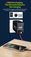 Xiaomi 120W USB-C Fast Charger – GaN Technology, Dual Port, PD3.0, Foldable Travel Adapter