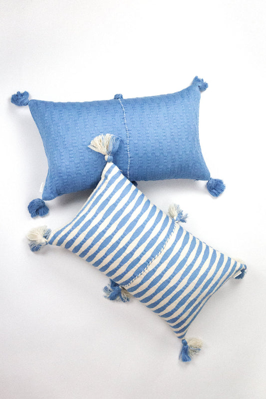 Antigua Pillow - Sky Blue Solid