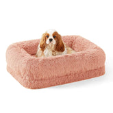 ZOMISIA Orthopedic Dog Bed – Calming Sofa Bed, Pink