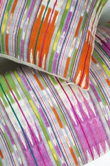 Vintage 70s Ikat Multi Pillow - 12" x 20"