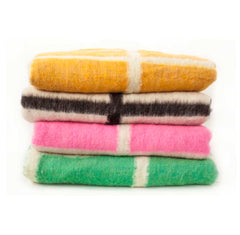 Backordered: Momos Grid Blanket- Natural White and Black