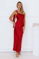 Strapless Satin Slit Long Dress For Women, Upper East Side, BYMANYC New York.