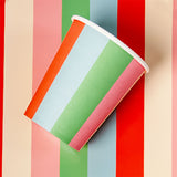 Striped Paper Cups (x 12) - Striped Collection