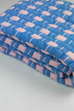 Quilted Sujani Throw Blanket - Soft Pink and Blue