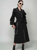 TRIBECA Ruffle Long Coat BYMANYC ® New York
