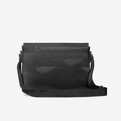 Vegan Gold Messenger Bag 16” | BYMANYC ® New York Luxe Metallic Edition