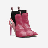 Vegan Heeled Shoe Women BYMANYC ® New York Soho Pink Blaze