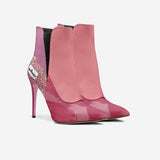 Vegan Heeled Shoe Women BYMANYC ® New York Tribeca Blush Twist