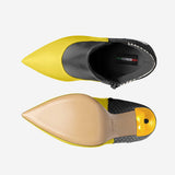 Vegan High Heel Women BYMANYC ® New York Tribeca Yellow Surge