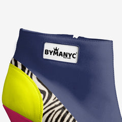 Vegan Platform Ankle Boots BYMANYC ® New York Bold Black