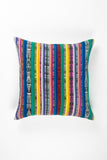 Vintage Rainbow 90s Ikat Pillow - 20" x 20"